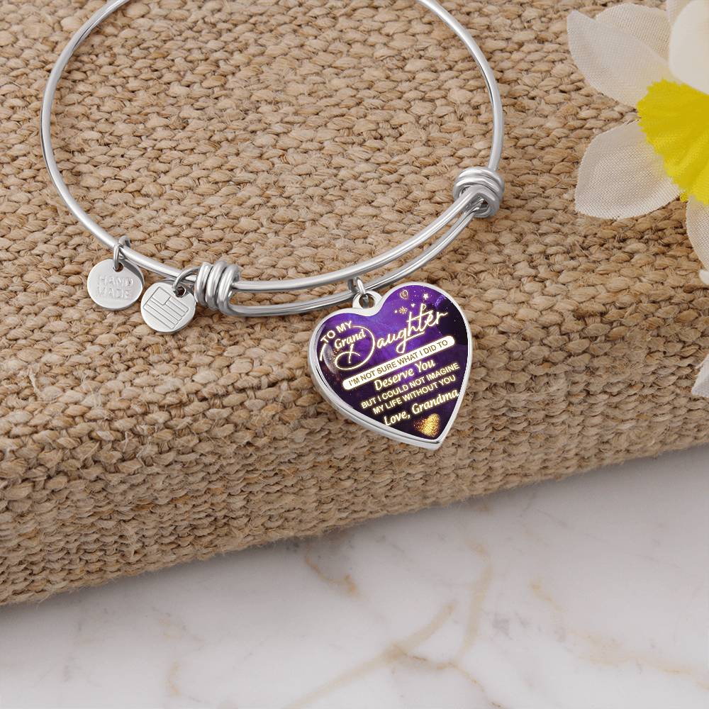 Granddaughter - Deserve You - Heart Bracelet