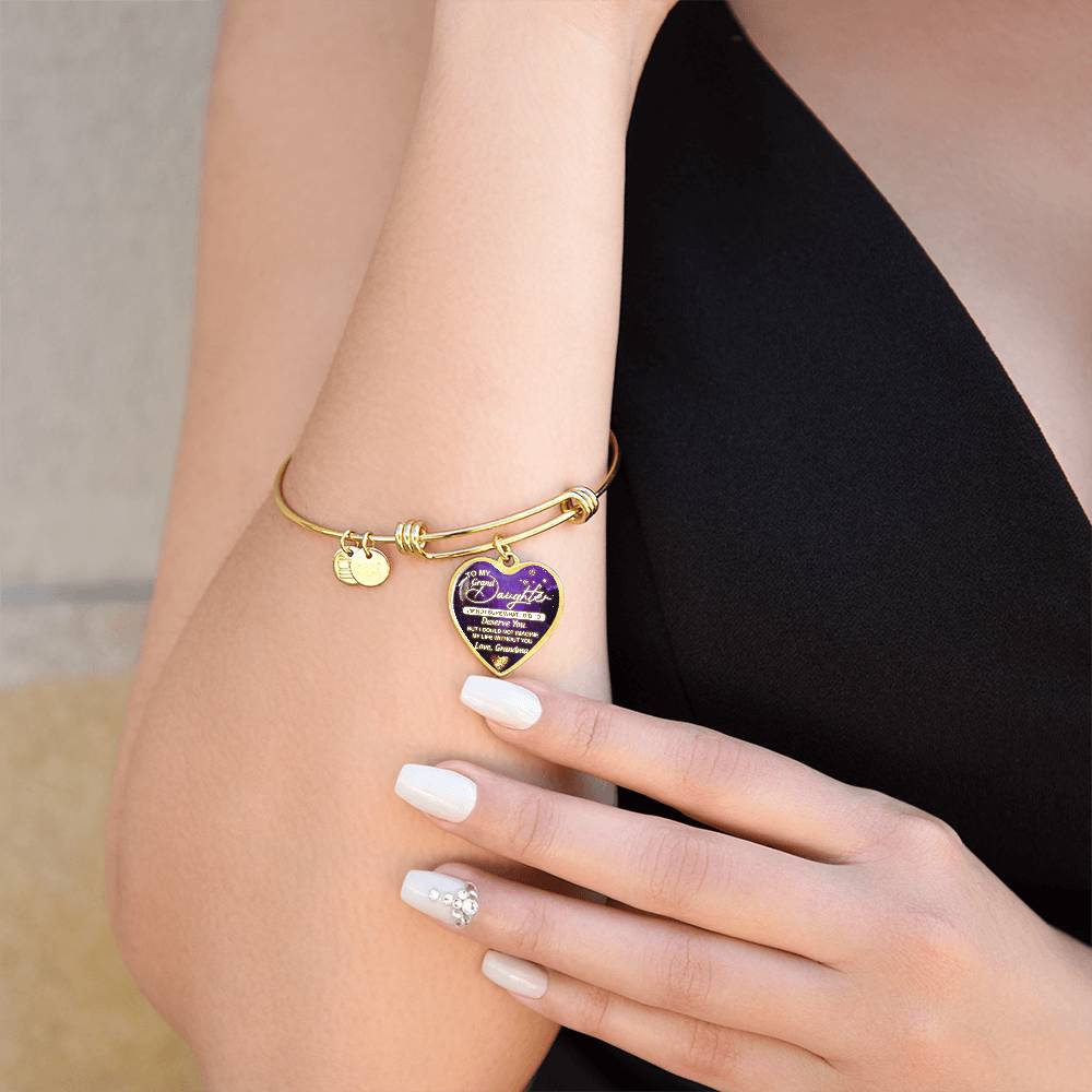 Granddaughter - Deserve You - Heart Bracelet