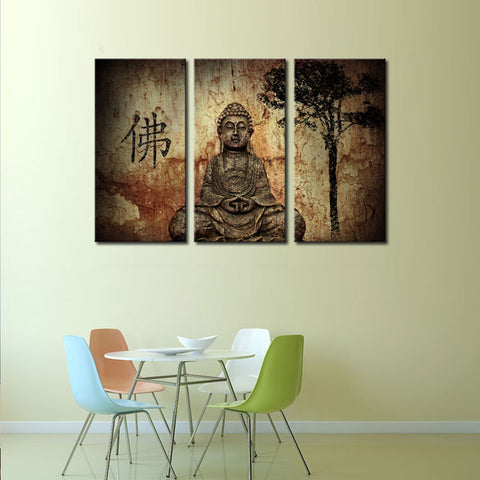 Image of Buddha 3 Picture Canvas Paintings Wall Art