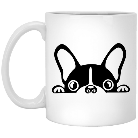 Image of Peeping French Bulldog Mug