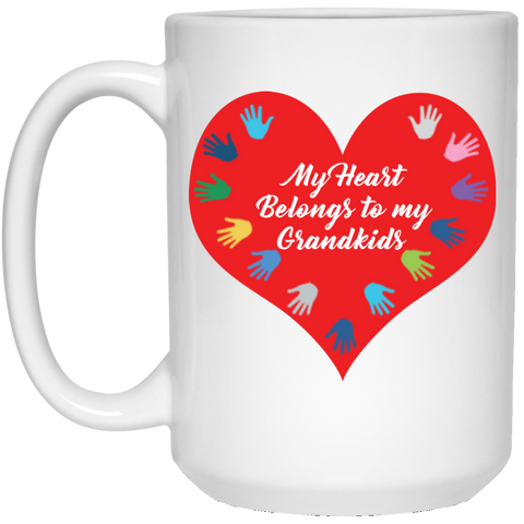 Image of My Heart Belongs to my Grandkids Mug