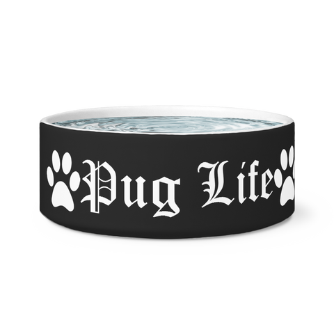 Image of Pug Life Dog Bowl