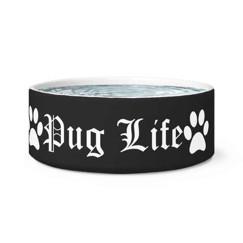 Image of Pug Life Dog Bowl