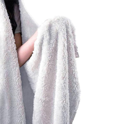 Image of 1 Santa and Reindeer Hooded Blanket (One Blanket)