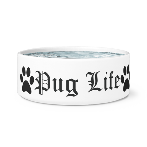 Image of Pug Life Dog Bowl