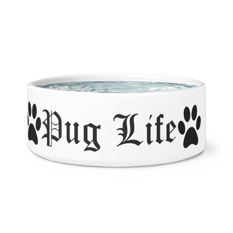 Image of Pug Life Dog Bowl