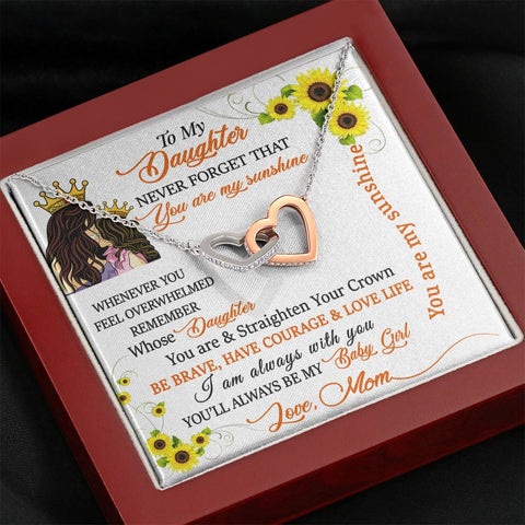 Image of Straighten Your Crown - Interlocking Hearts Necklace