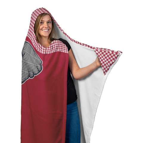 Image of Houndstooth Hooded Blanket