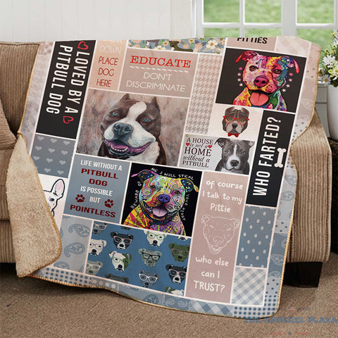 Image of Pit Bull Fleece Blanket