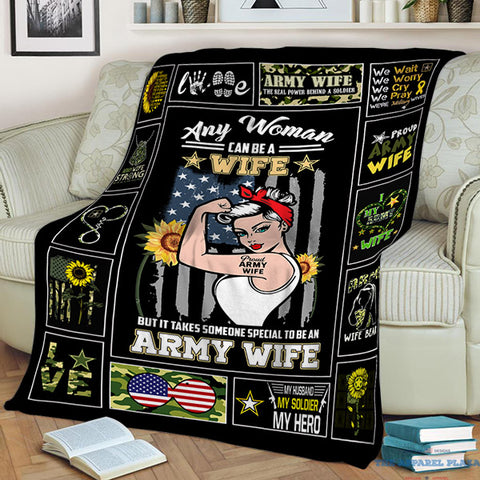 Image of Proud Army Wife Blanket