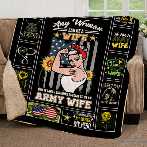 Image of Proud Army Wife Blanket