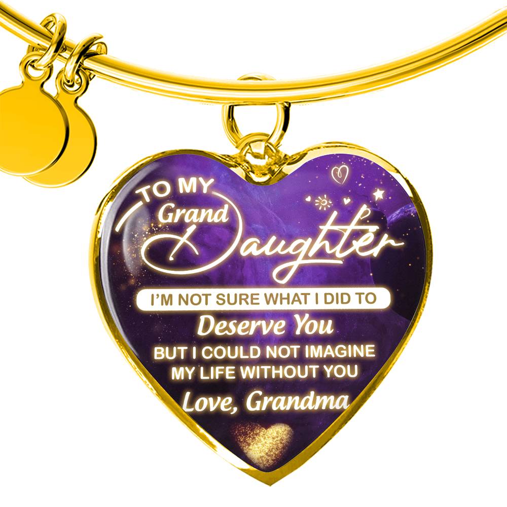 Granddaughter - Deserve You - Heart Bracelet