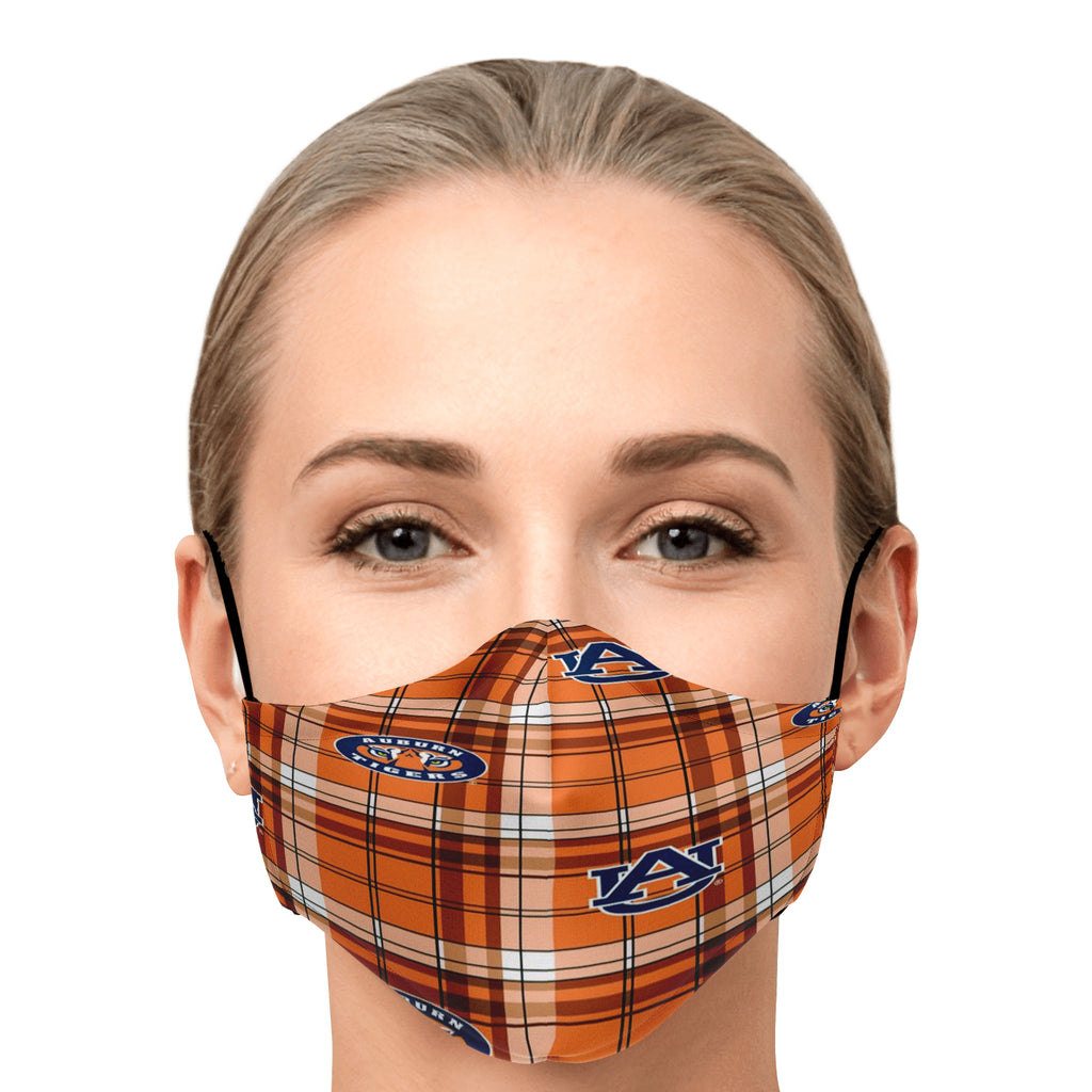 Auburn Plaid Face Covering