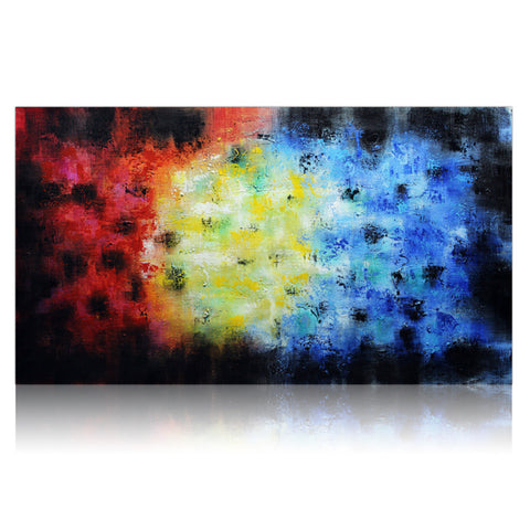 Image of Handpainted Abstract Wall Art Canvas - Ready To Hang