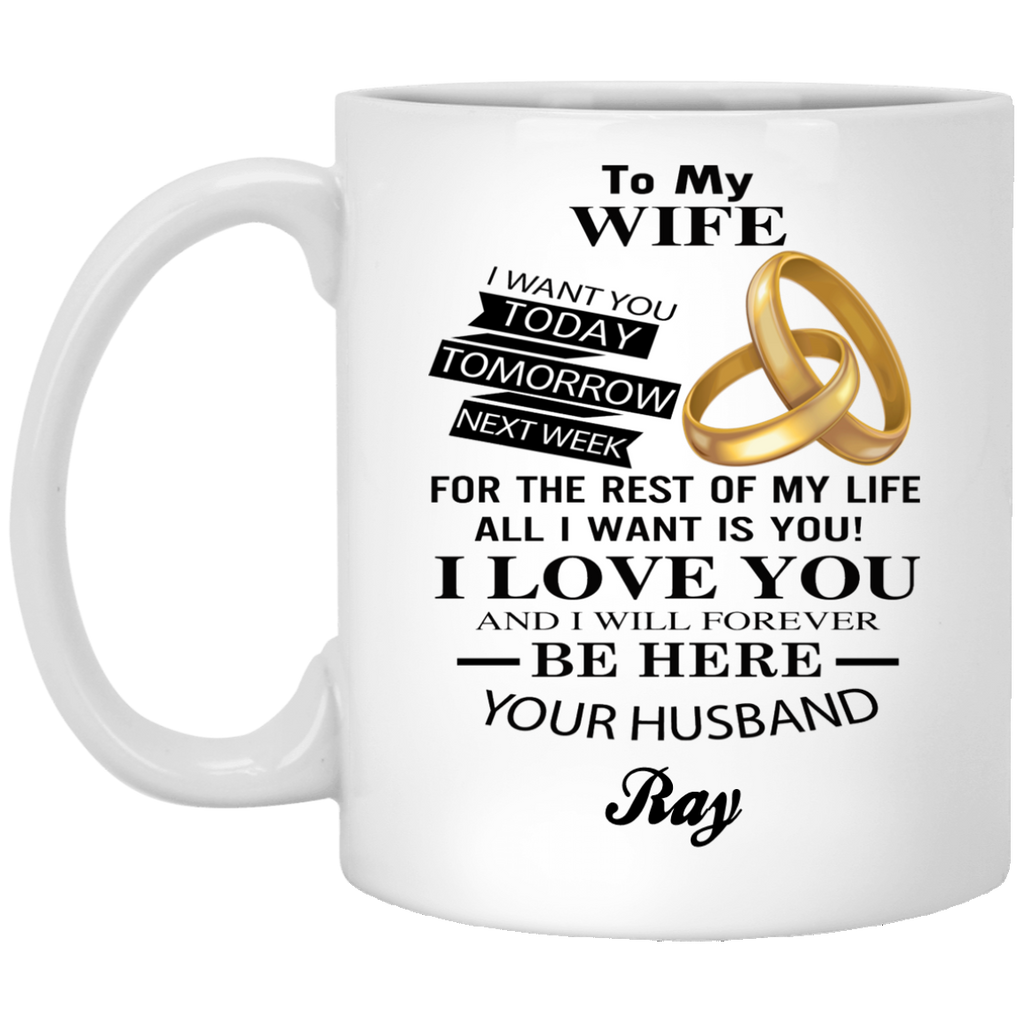 To My Wife Personalized Mug