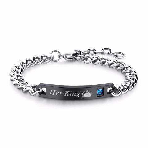 Image of King and Queen Charm Bracelets