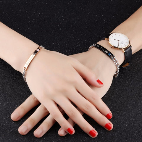 Image of (On Sale) King and Queen Bracelet Set