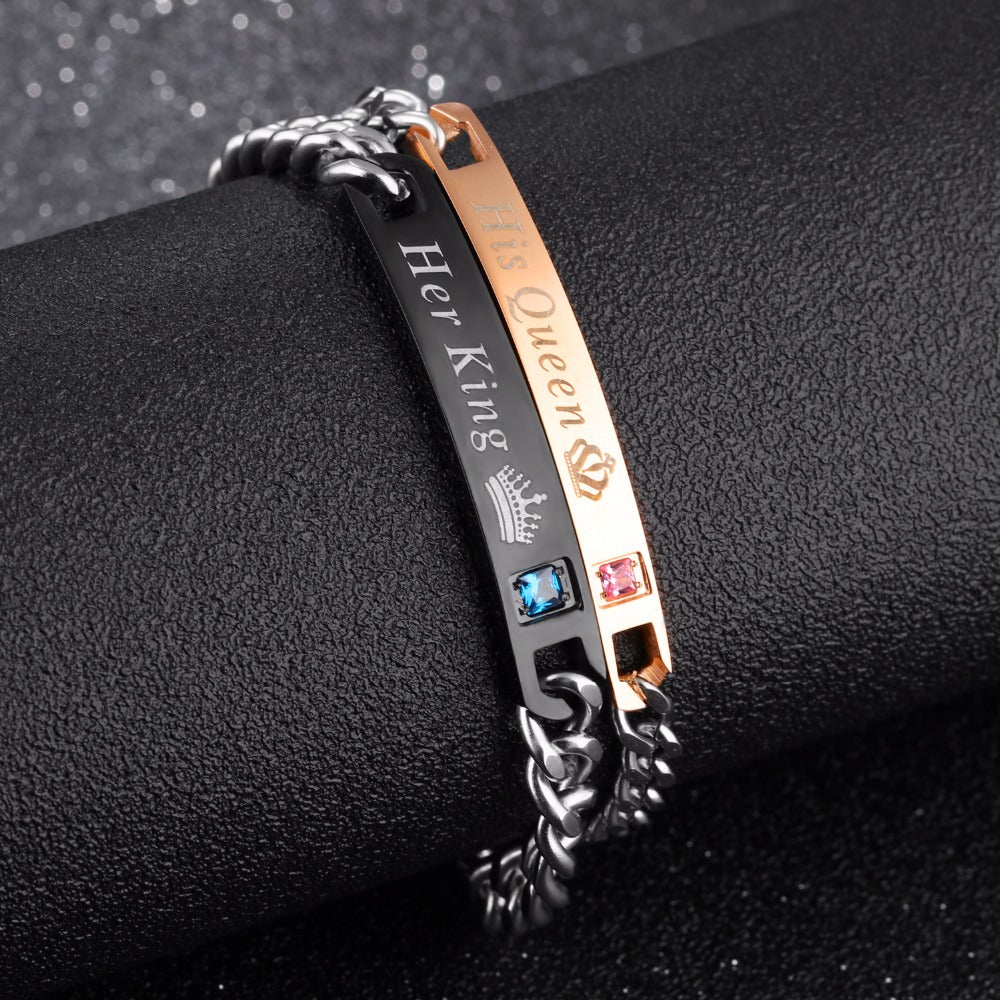(On Sale) King and Queen Bracelet Set
