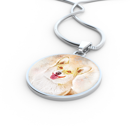 Image of Beautiful Corgi Necklace - Engraved
