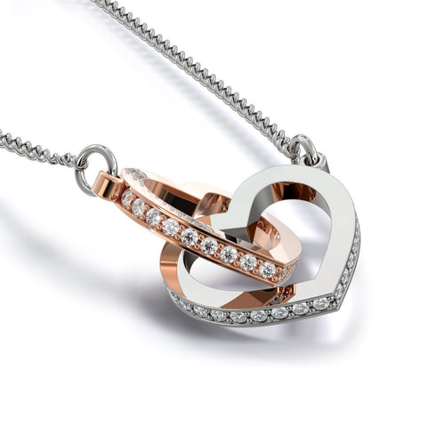 Image of About Aunt And Nieces Interlocking Hearts Necklace