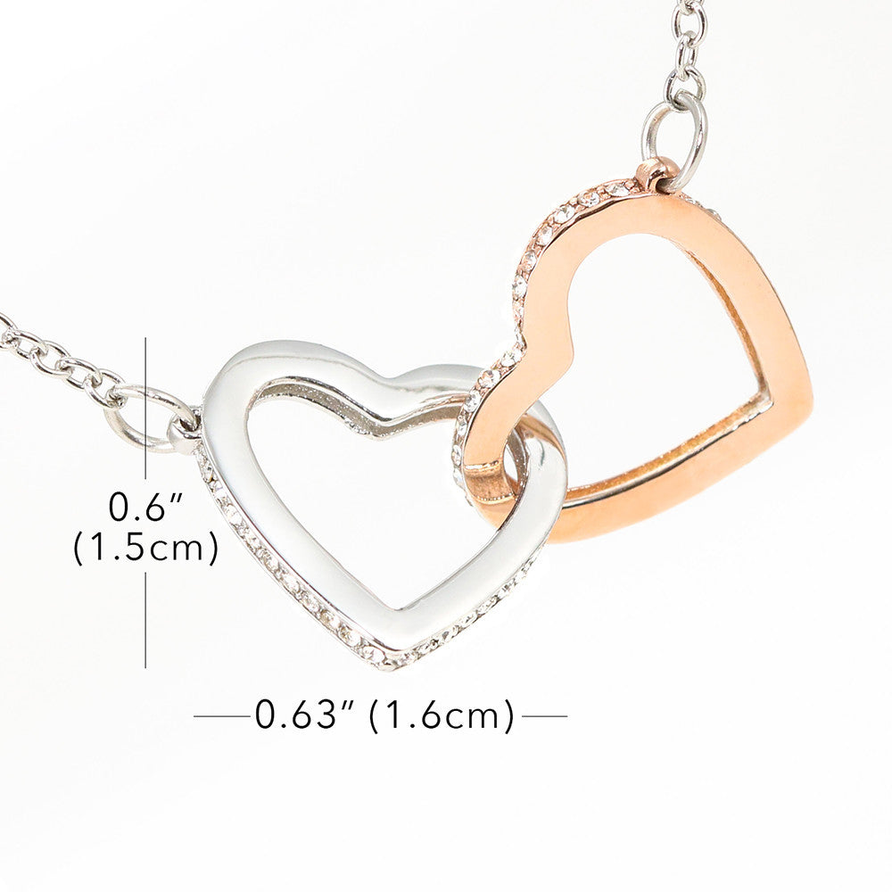About Aunt And Nieces Interlocking Hearts Necklace