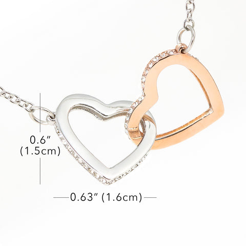 Image of About Aunt And Nieces Interlocking Hearts Necklace