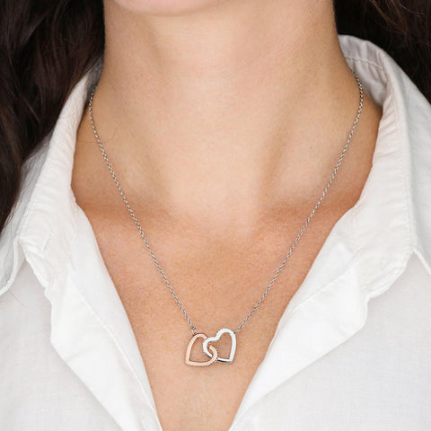 Image of About Aunt And Nieces Interlocking Hearts Necklace