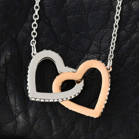 Image of To My Granddaughter Interlocking Hearts Necklace