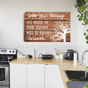 With Your Blessing Canvas Wall Art