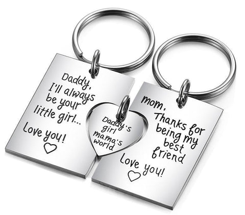 Image of (Three) Daddy's Girl Keychain Sets