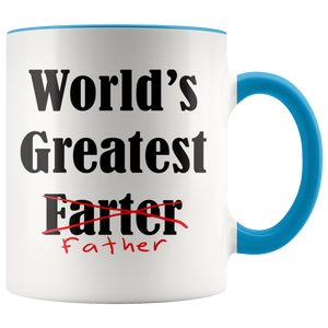 World's Greatest Farter Accent Mug