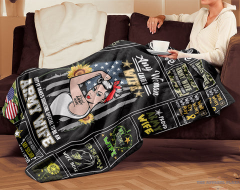 Image of Proud Army Wife Blanket